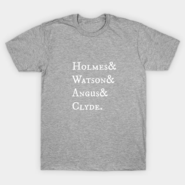 Elementary Holmes & Watson Antique T-Shirt by LiunaticFringe